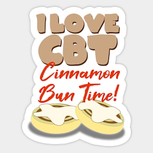 Cinnamon Bun Time Sticker